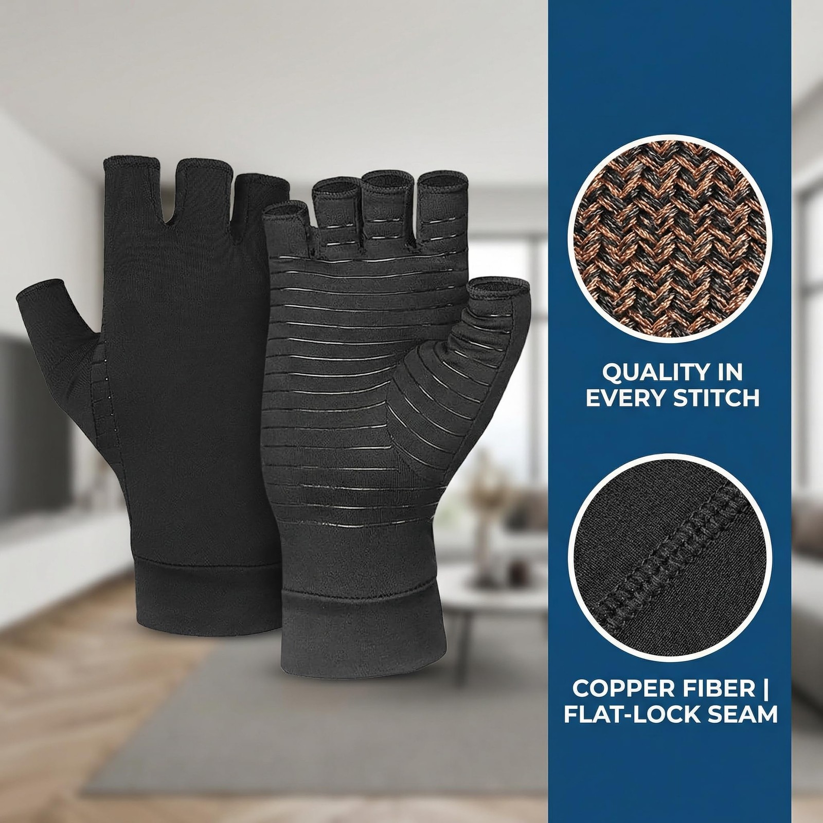 JADE KIT Copper Arthritis Gloves – Compression Gloves for Hands and Fingers R…
