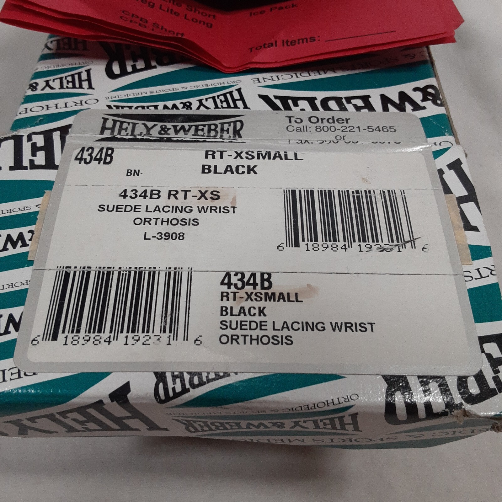 Hely & Weber Titan Wrist Brace Right XS Extra Small Black 434B RT-XS