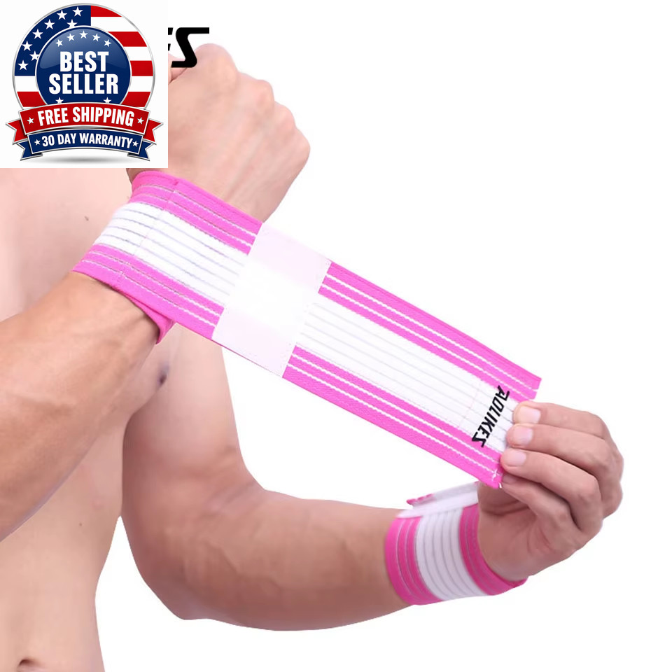 1PCS Cotton Elastic Bandage Hand Sport Wristband Gym Support Wrist Brace Wrap Ca