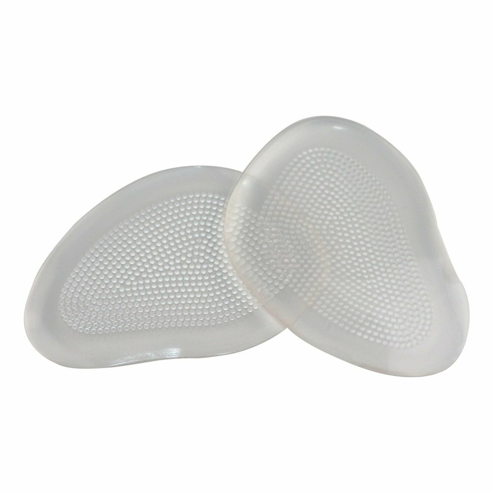HLYOON H06 4 Pairs Gel Metatarsal Pads and Ball of Foot Cushions, Leather Forefo