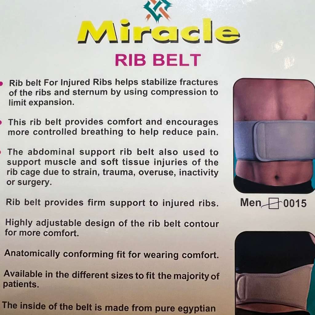 Miracle Rib Belt For Women (Small) made with pure Egyptian cotton