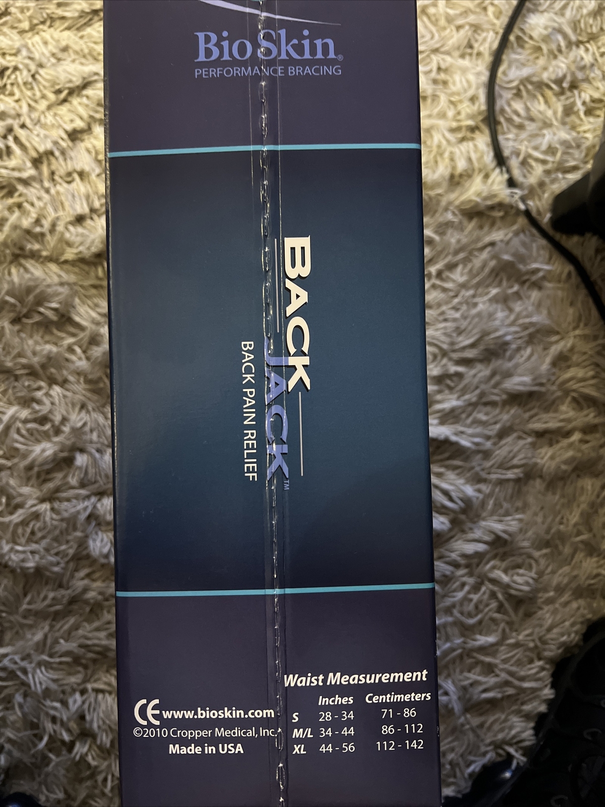 BioSkin Back Jack Flex Lumbar Spinal Bracing XL -xxl System 37305 L0627