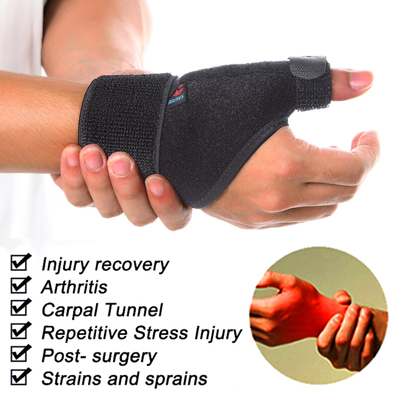 Wrist Brace Support Thumb Spring Hand Compression Sleeves Carpal Tunnel Sport