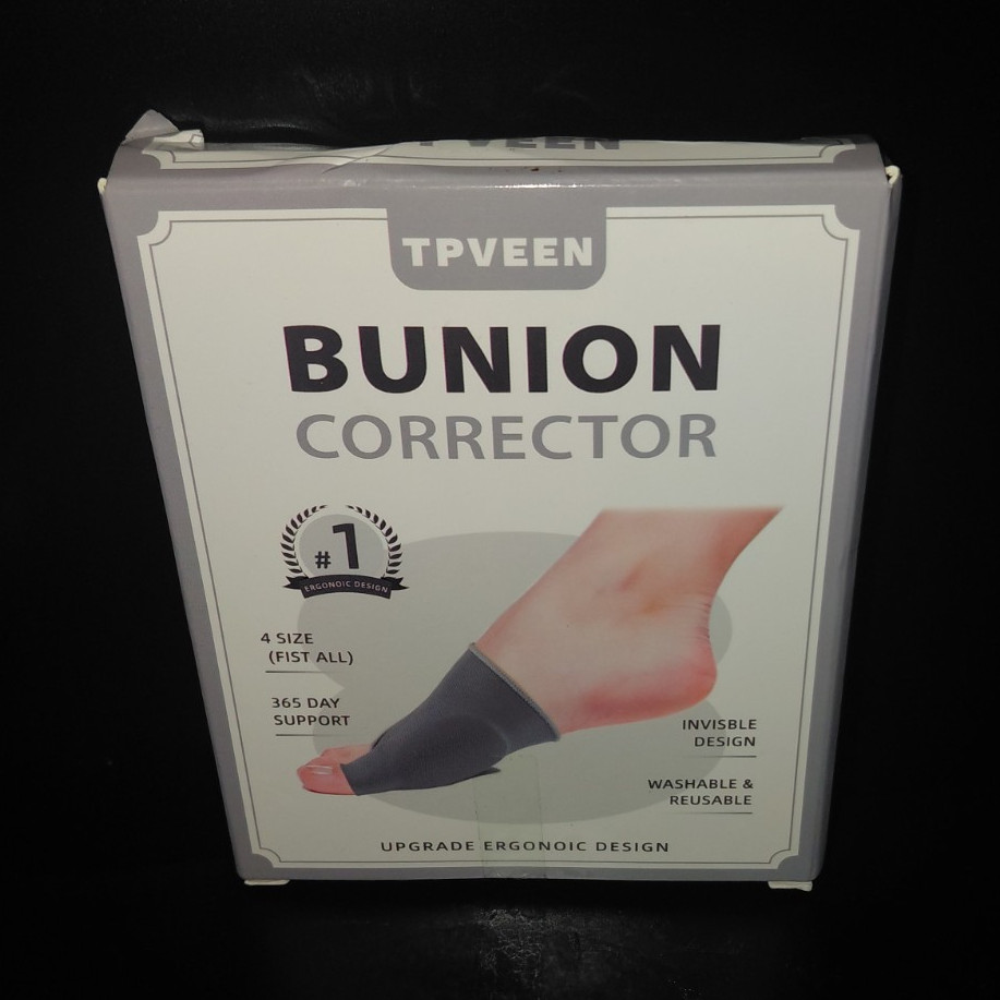 TPVEEN Gel Orthopedic Bunion Corrector Sleeve Black Washable Reusable