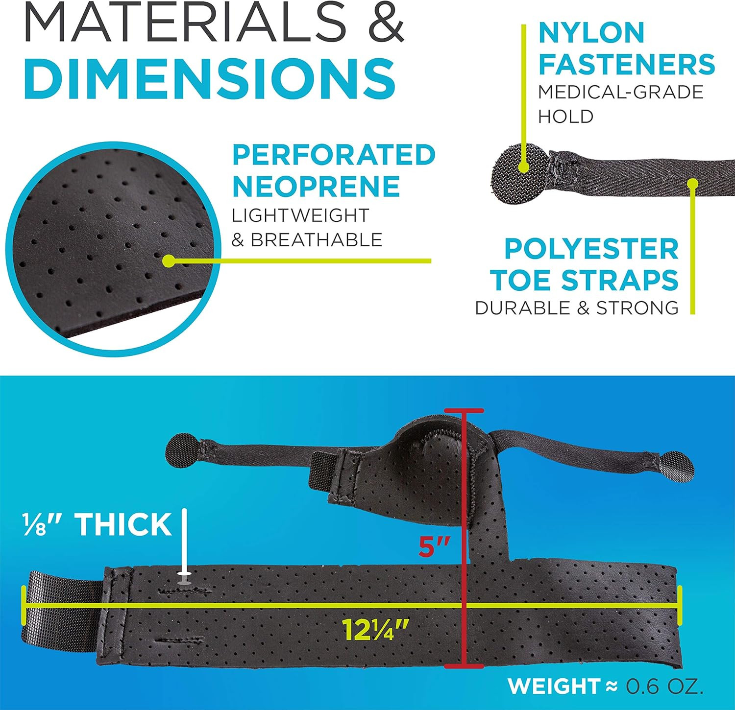 Turf Toe Brace – Soft Big Toe Taping Splint Straightener Wrap with Support Strap