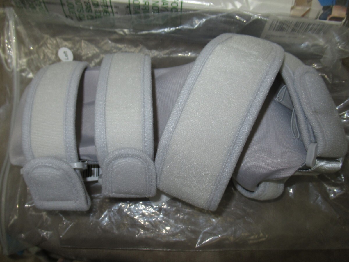 Fanwer Stroke Resting Hand Splint Night Immobilizer Wrist Finger Brace Gray