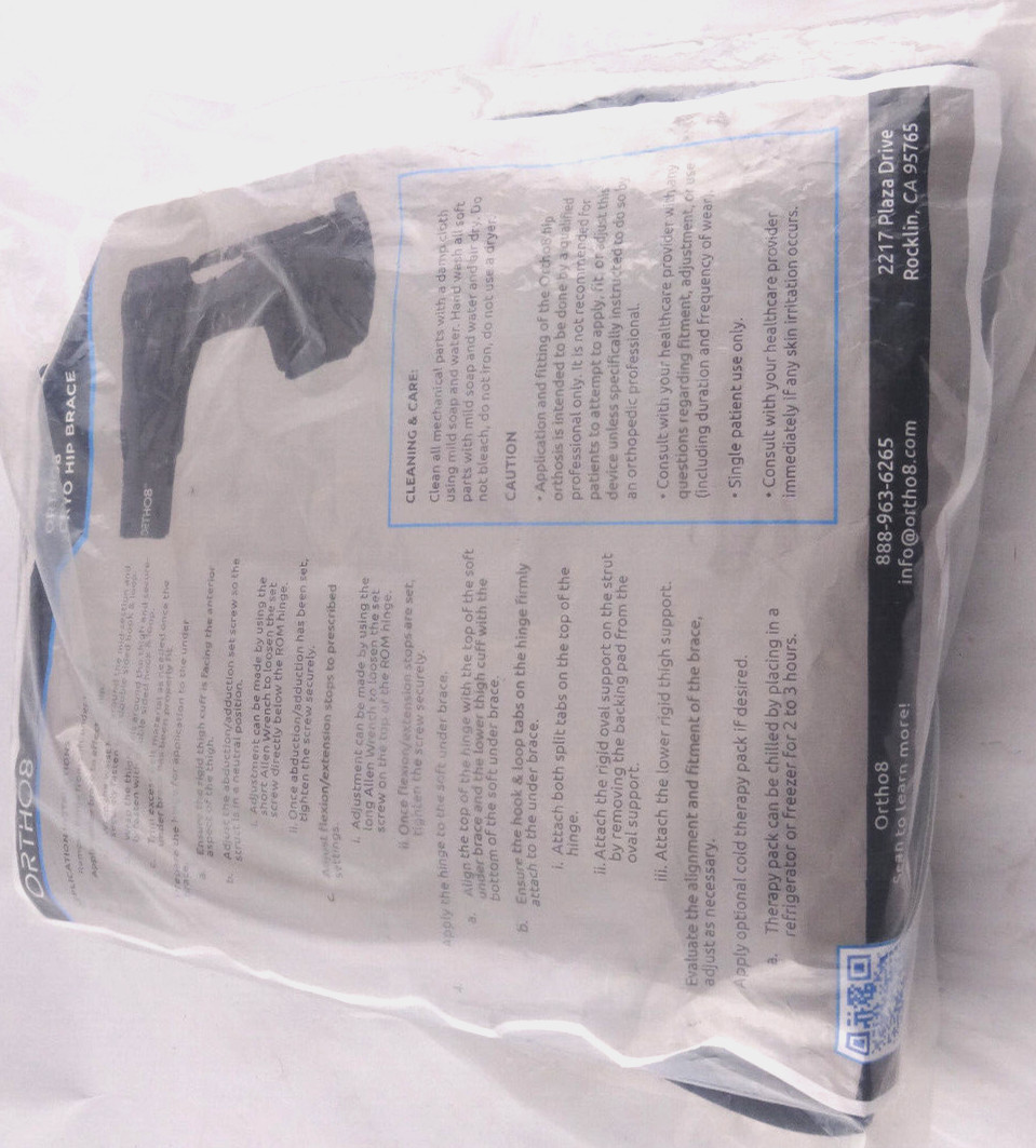 ORTHO8 Cryo8 Hip Orthosis Hip Brace 08-0034 L1686 *SLEEVE ONLY* Free Shipping