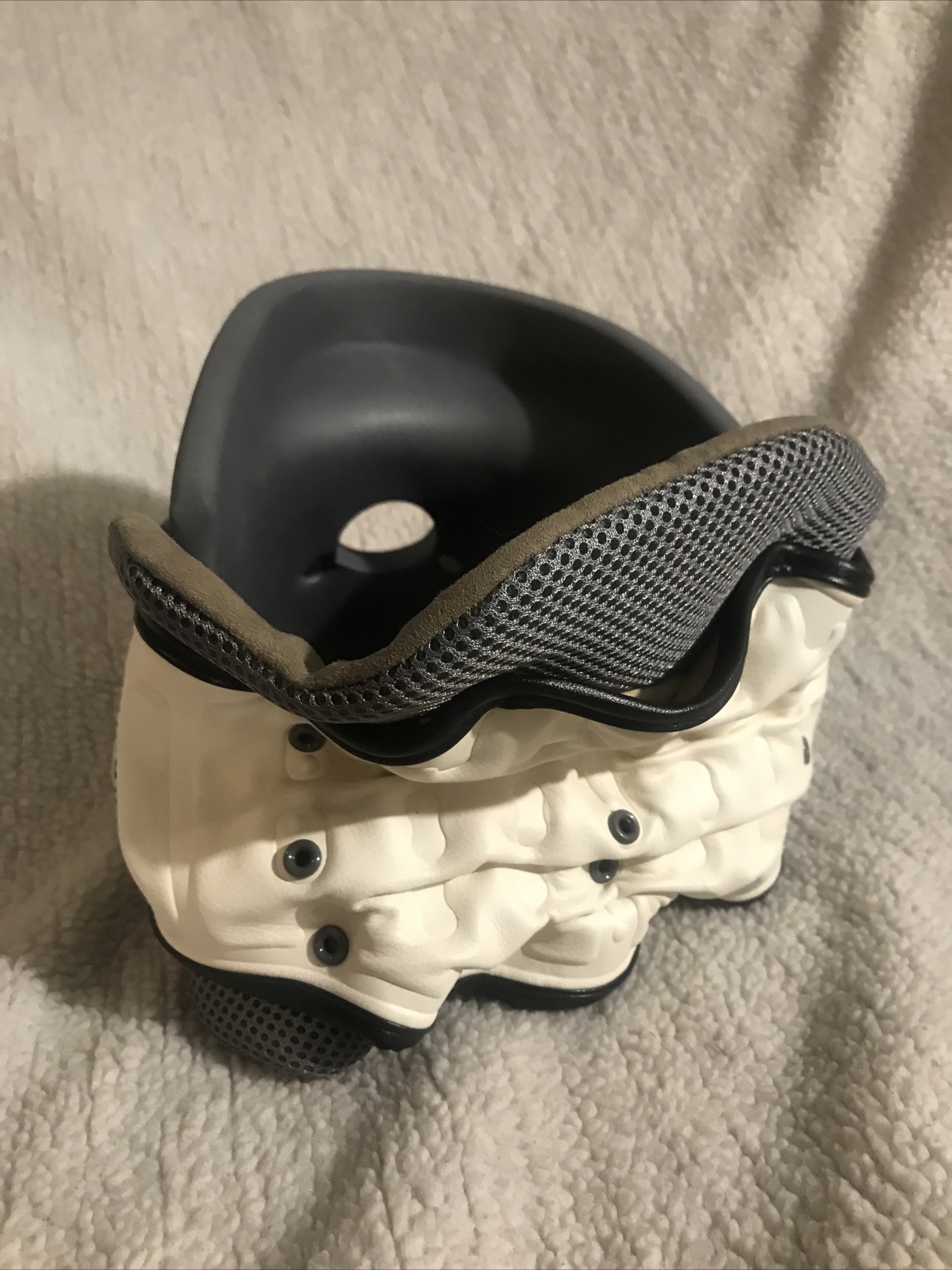 LEAMAI-Standard Cervical Neck Traction Device, Collar,GRAY/WHI w/o Pump