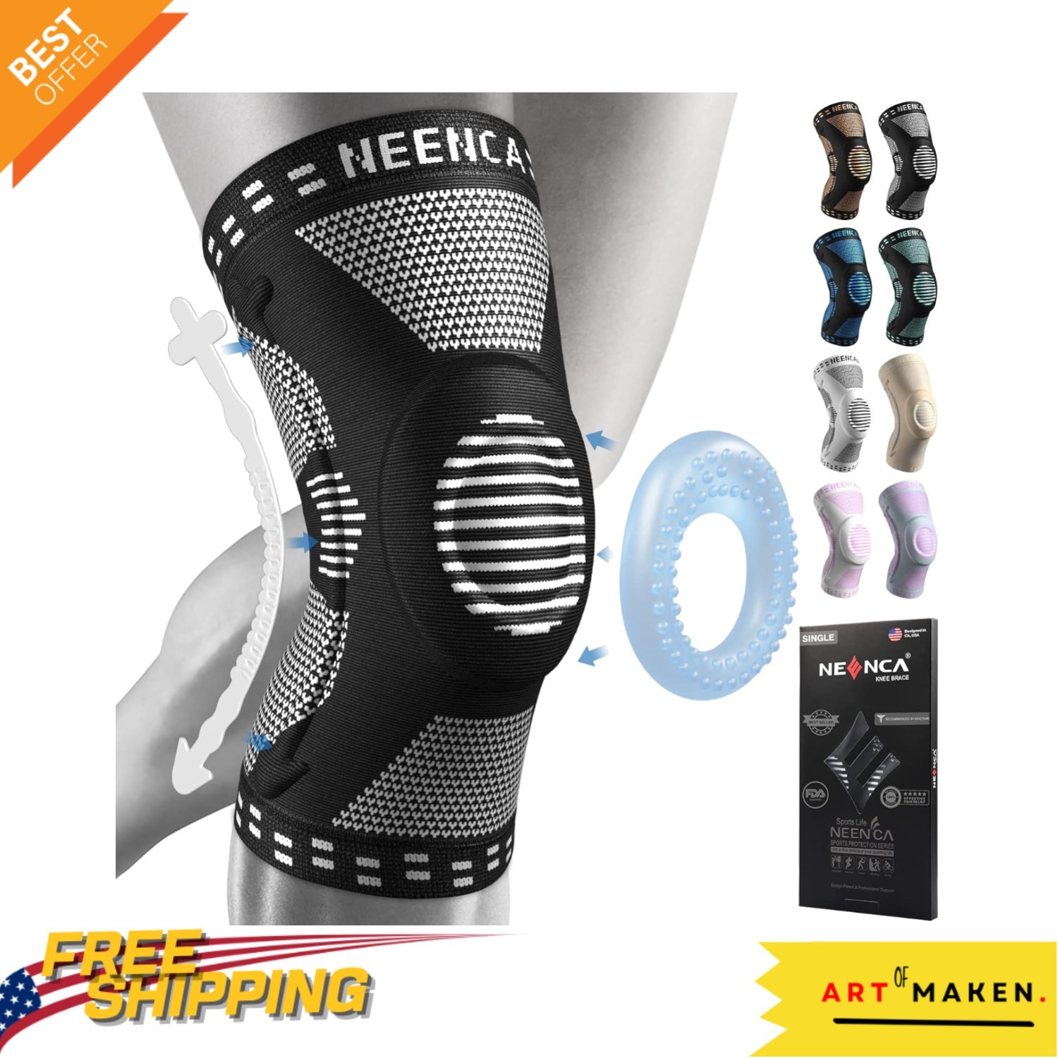 Lightweight & Comfortable Knee Brace for Joint Pain Relief – Doctor Recommended