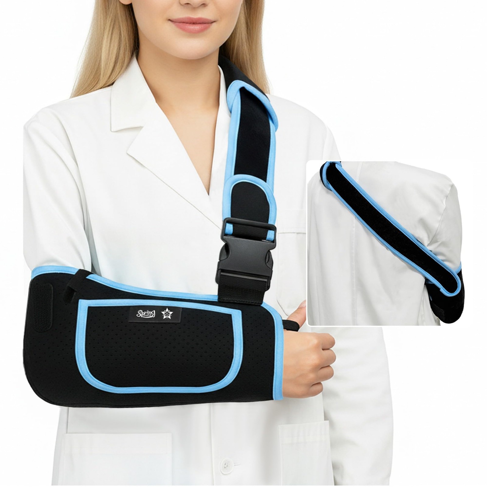Adjustable Arm Sling Shoulder Immobilizer Rotator Cuff Support Brace Injury