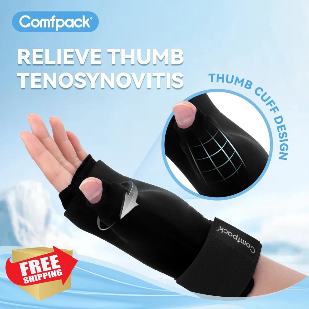Comfpack 2pc Hand Ice Pack Gloves Arthritis Wrist Carpal Tunnel