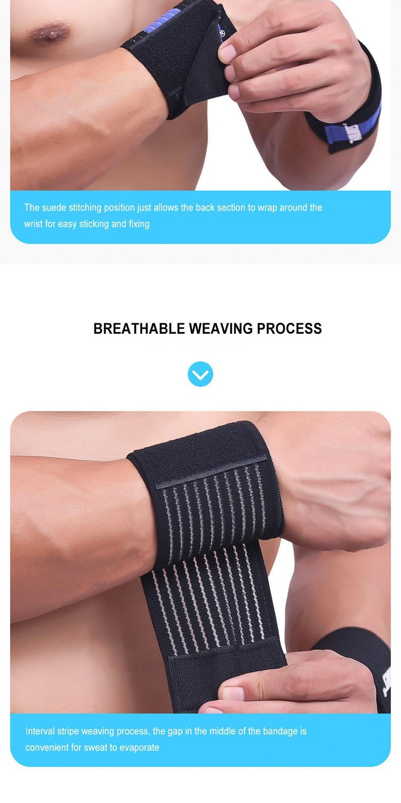Aolikes Adjustable Carpal Tunnel Braces, Lightweight Wrist Wraps for Fitness Spo