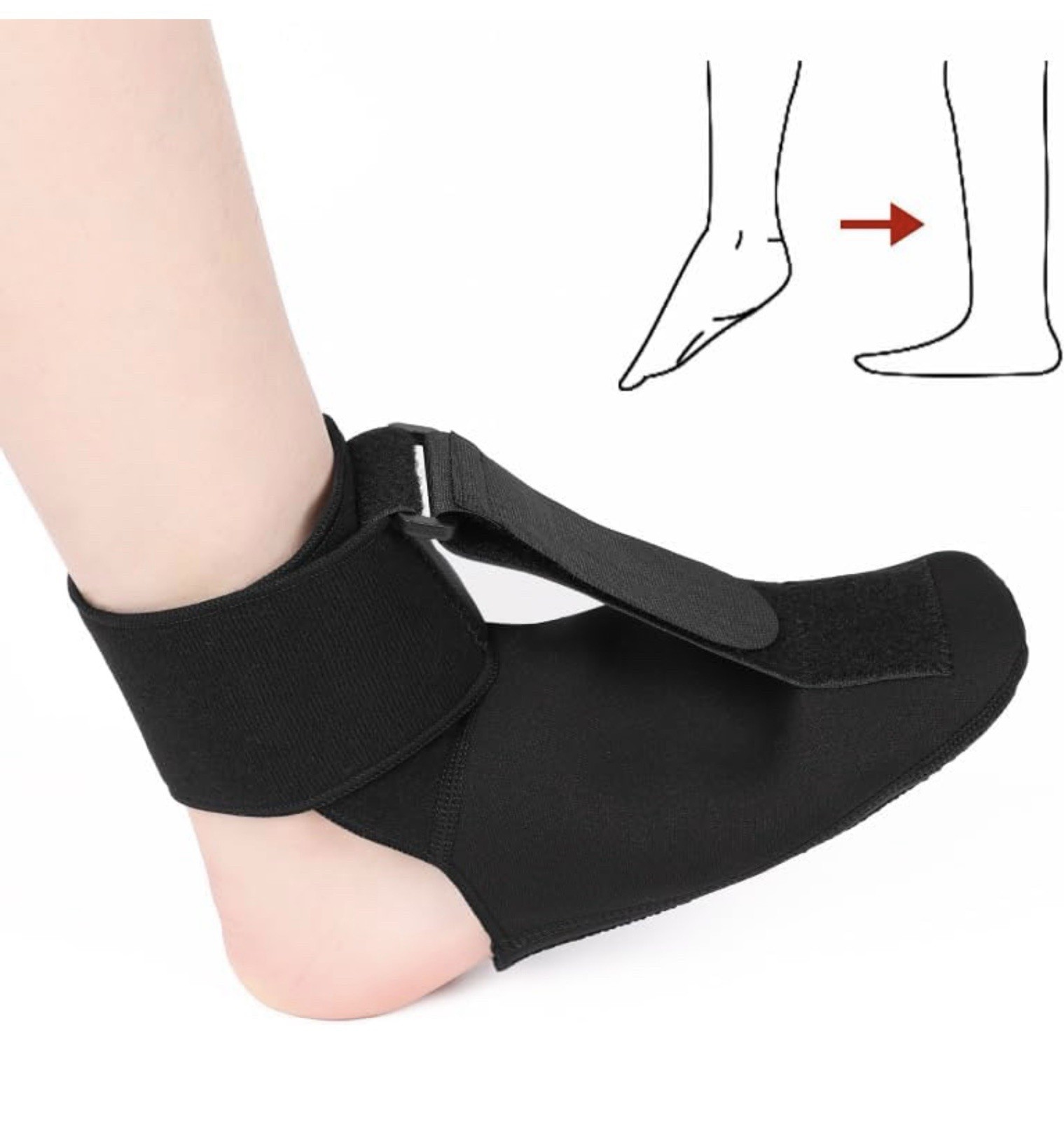 Plantar Fasciitis Night Splint Sock Foot Support for Pain Relief Size Med NEW