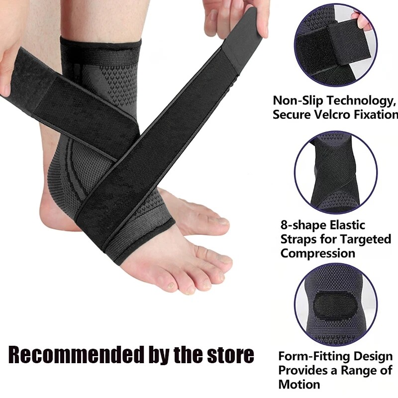 Ankle Brace Adjustable Compression Ankle Support Men&Women Stabilize Sprained US