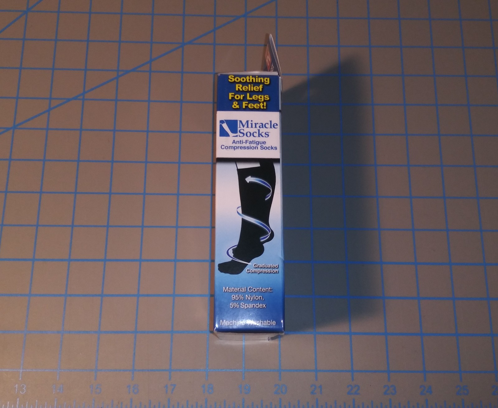 Miracle Socks Compression Socks S/M Black 1 Pair Soothing Relief 4 Legs & Feet