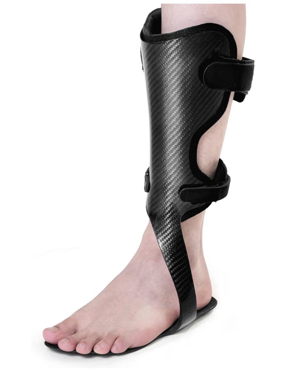 Carbon Fiber AFO Brace Ankle Foot Drop Orthosis Lightweight Walking Gait, MEDIUM