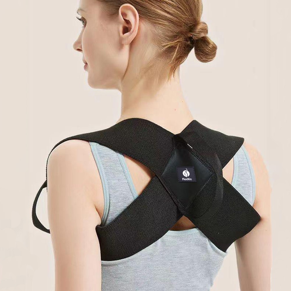 Posture Corrector Brace for Back Support, Adjustable Spine Alignment Belt