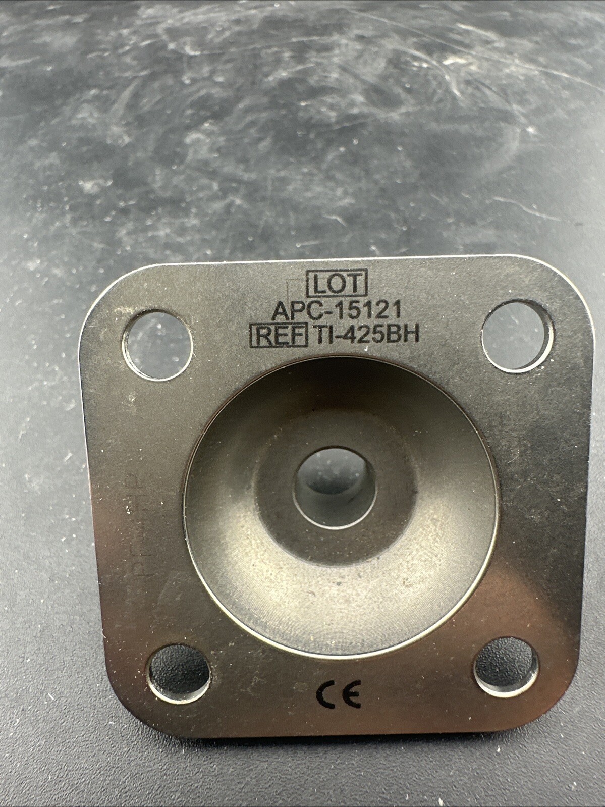 Prosthetic 4 hole pyramid prosthetic plate adapter component Titanium