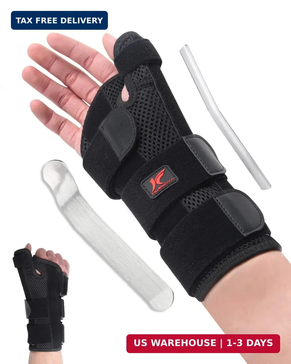 Hurmoya Wrist Brace Thumb Spica Splint Support for Carpal Tunnel, De Quervain’s