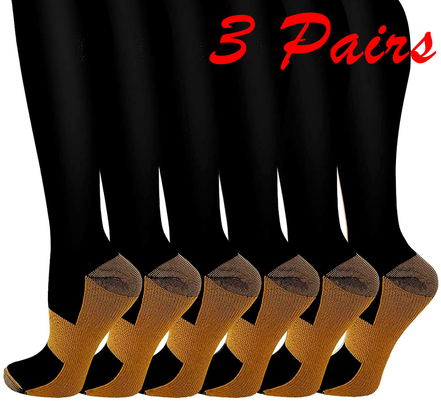 Physix Gear Compression Socks Support Stretch Plantar Fasciitis Pressure Socks
