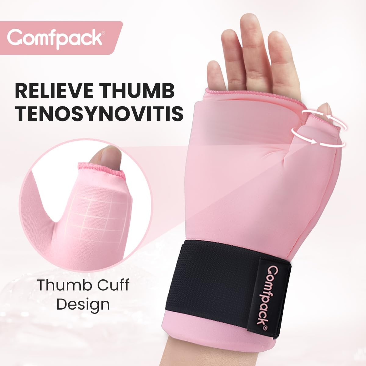 Comfpack Hand Ice Pack Glove for Arthritis Pain Relief, Wrist Ice Pack Wrap f…