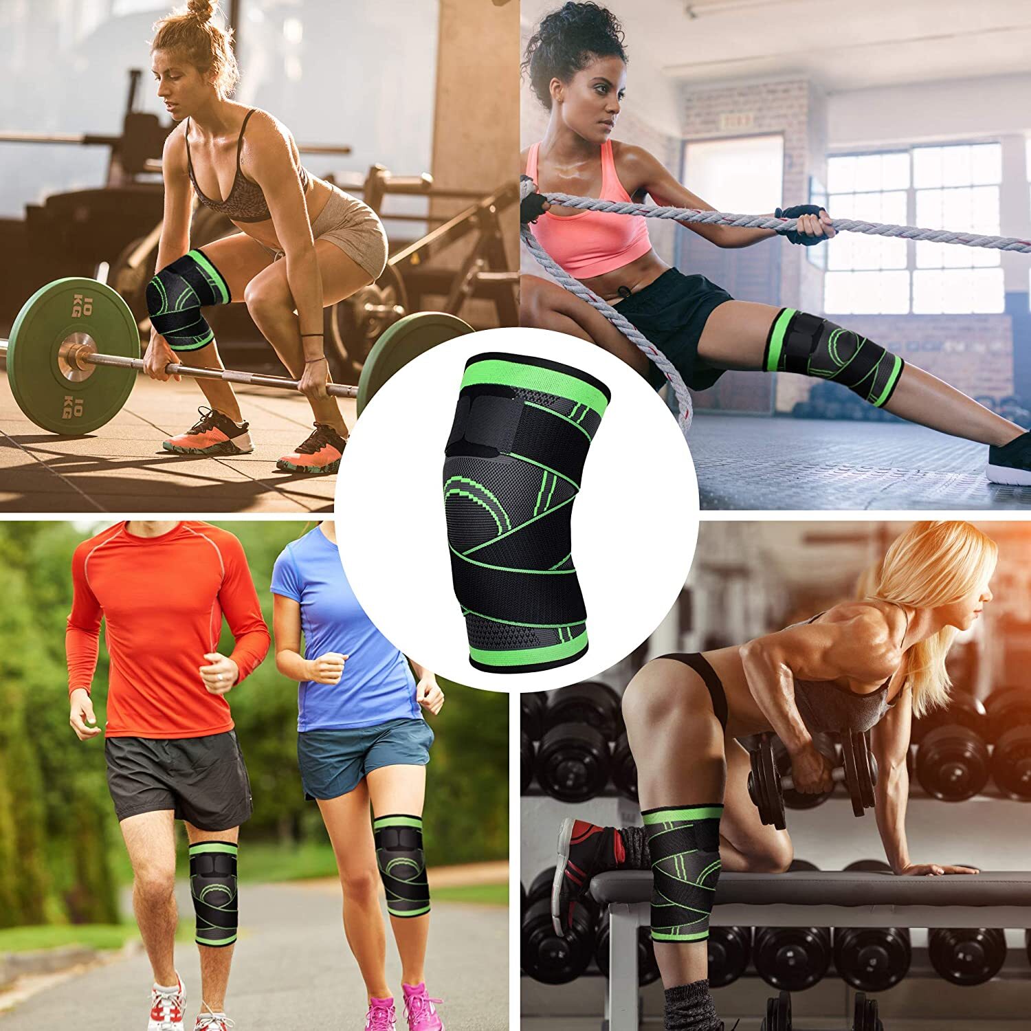 1x/2x Circa Knee Savers Compression Sleeve Tendon Brace Arthritis Pain Relief #