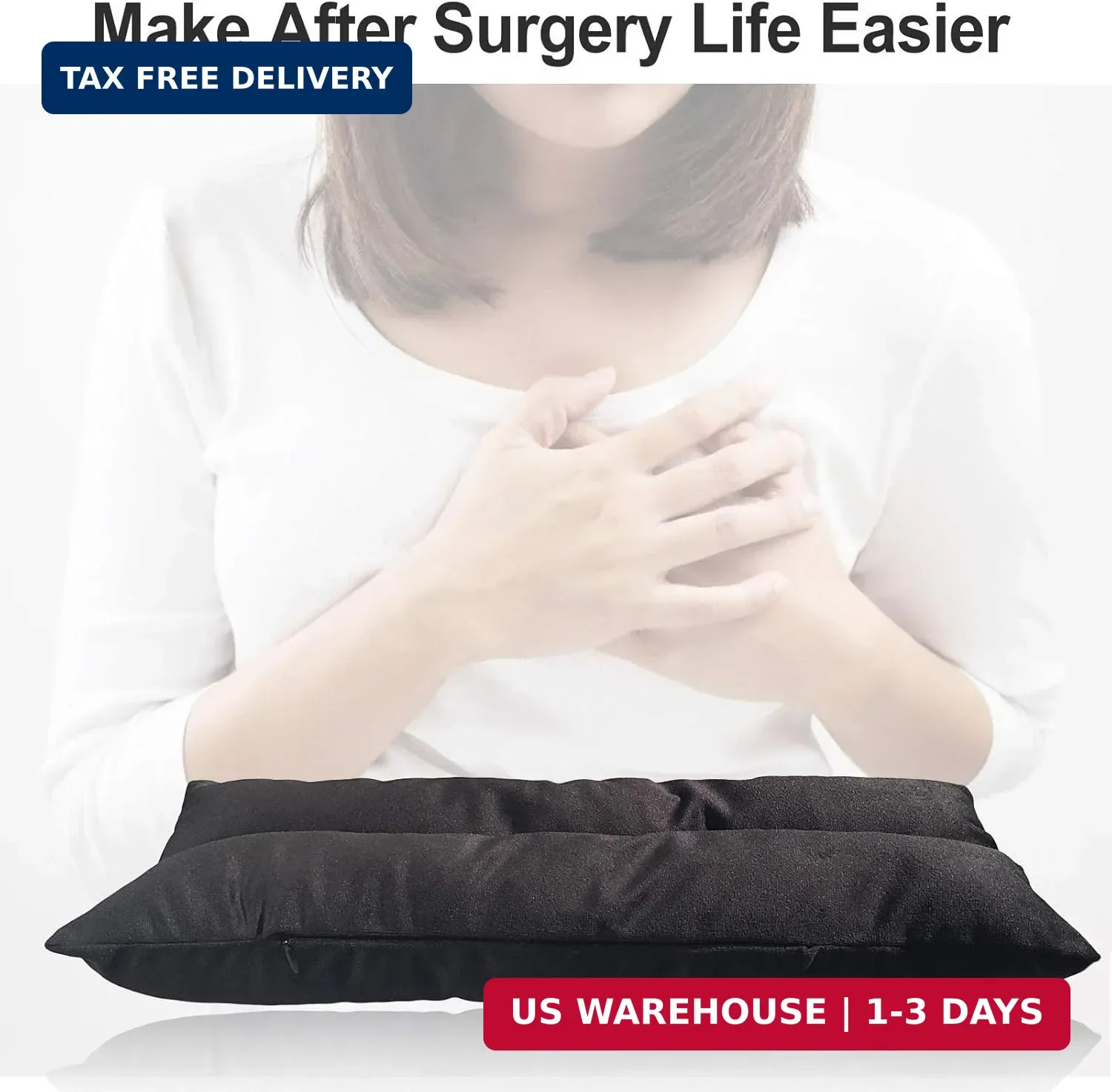 Mastectomy Pillow Post Heart Surgery Seatbelt Pillows Chemo Port Hysterectomy Re