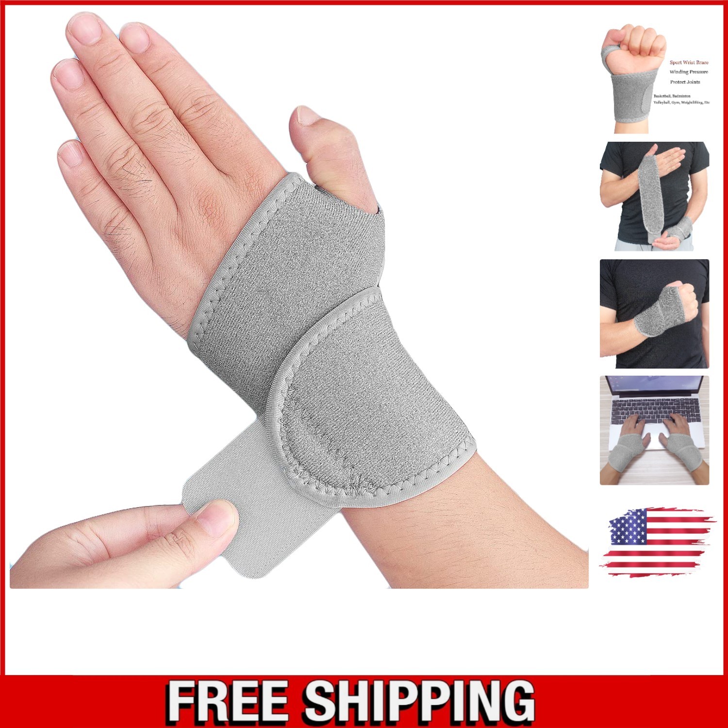 Breathable Wrist Support Wraps – Joint Pain Relief for Active Youth & Adults