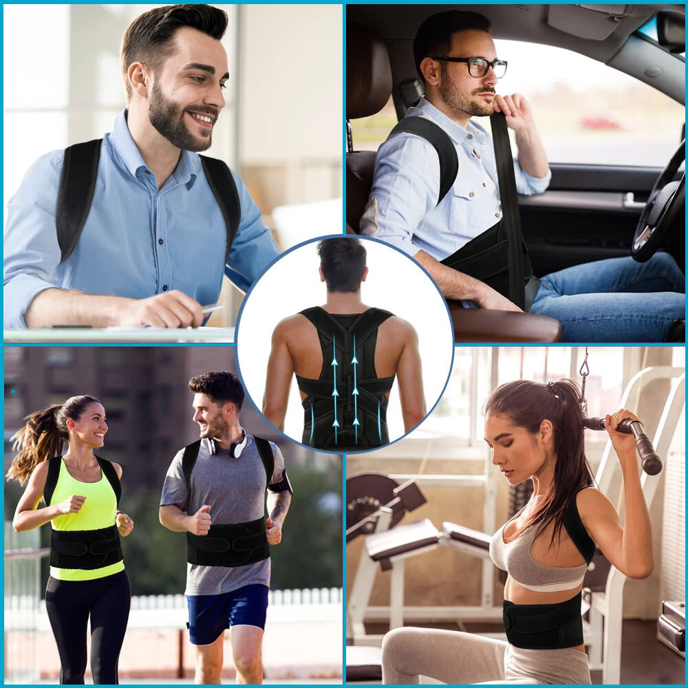 Chest Up Back Brace for Women Men Back Support Posture Corrector Vest Shaper