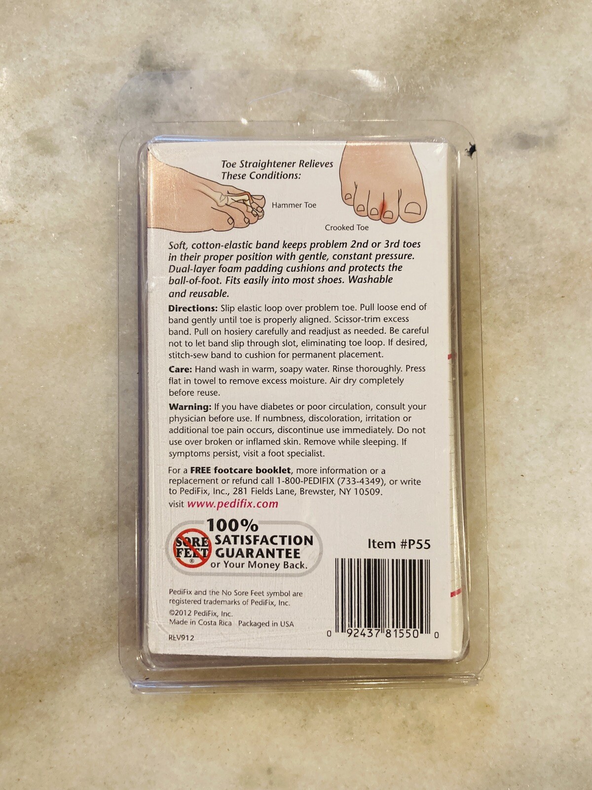 PediFix Double Toe Straightener One Size Fits All 1 Ea