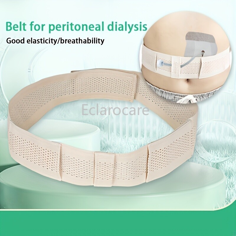 Soft Adjustable Peritoneal Dialysis Belt, Breathable Catheter Care Tubing Holder