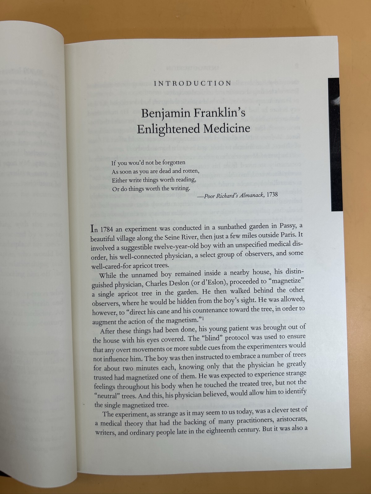 Doctor Franklin’s Medicine. Stanley Finger Hardcover Benjamin Biography. 2006.
