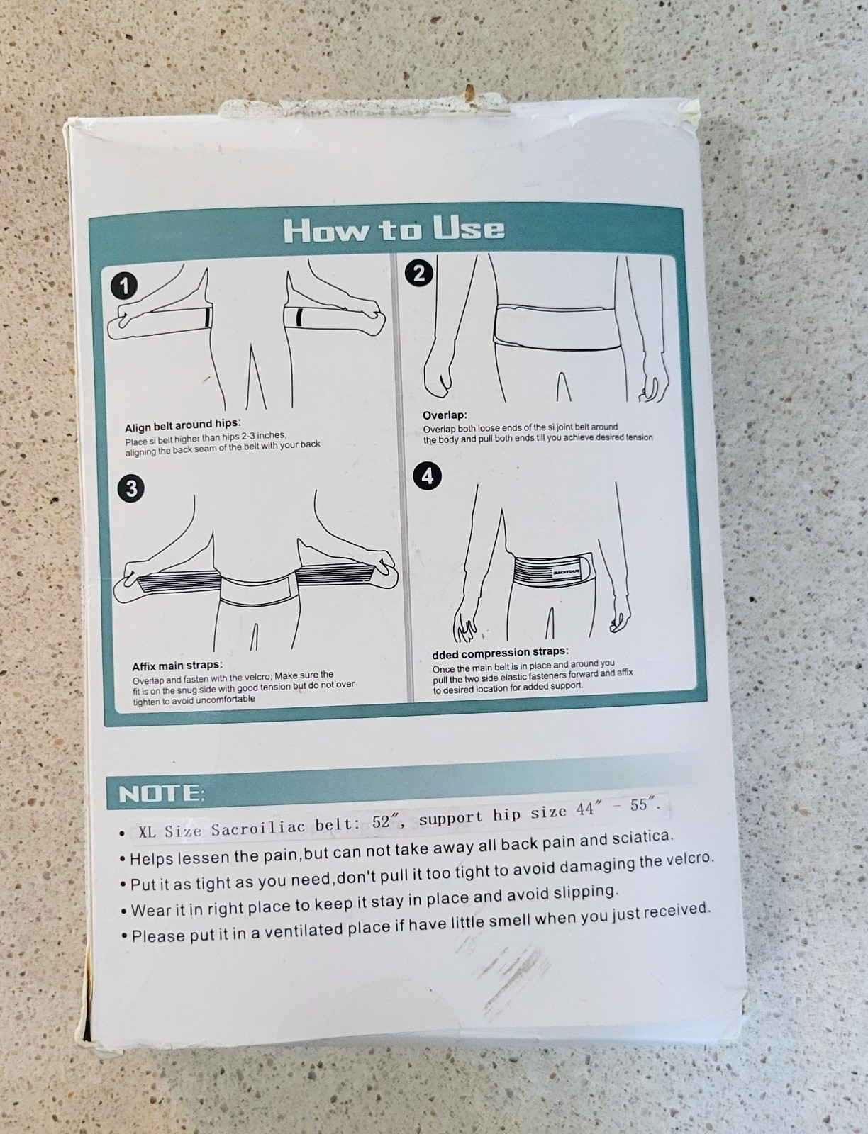 Sacroiliac Hip Belt for Women/Men, SI Joint Belt for Sciatica, Joint, Pelvis