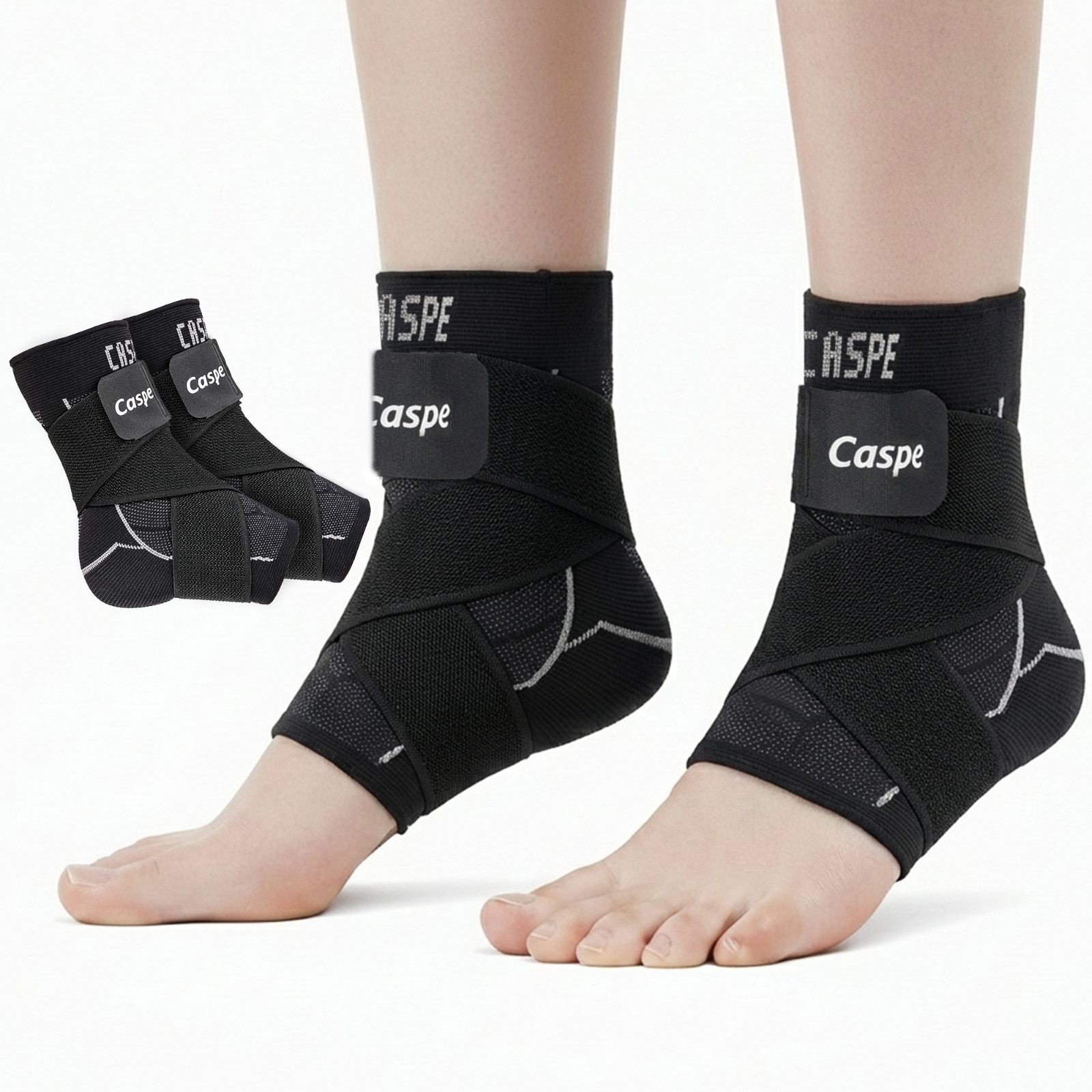 Ankle Support Brace Compression Adjustable Heel Stabilizer Foot Protector Strap