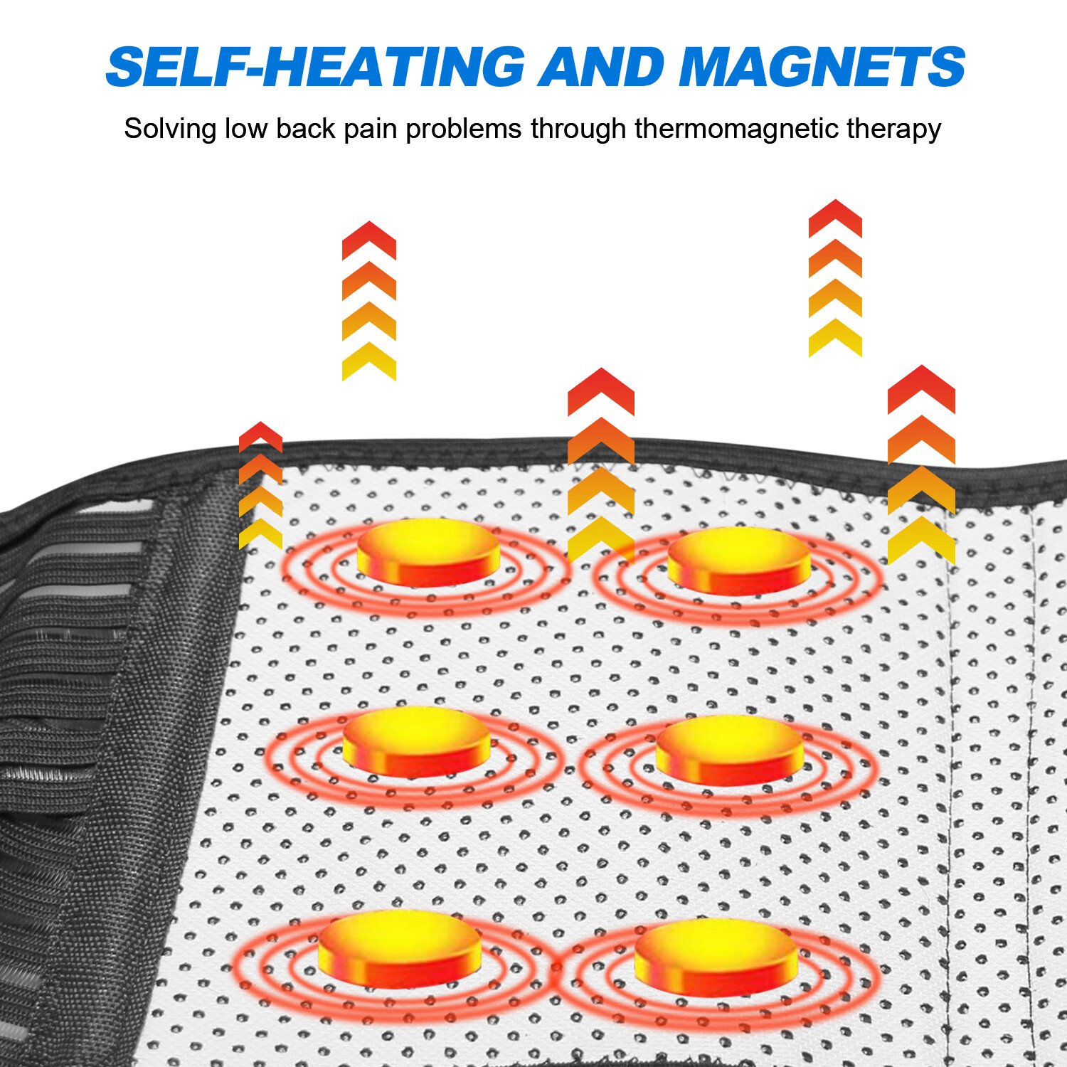 Self-Heating Magnetic Back Waist Adjustable Support Belt Lumbar Lower Back Brace