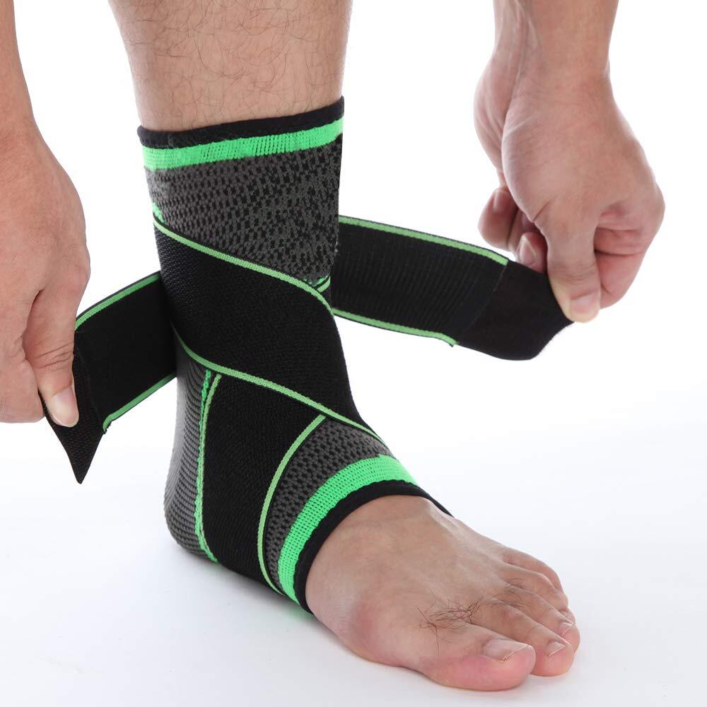Ankle Support Adjustable Elastic Sleeve Brace Foot Sports Running Injury Protect