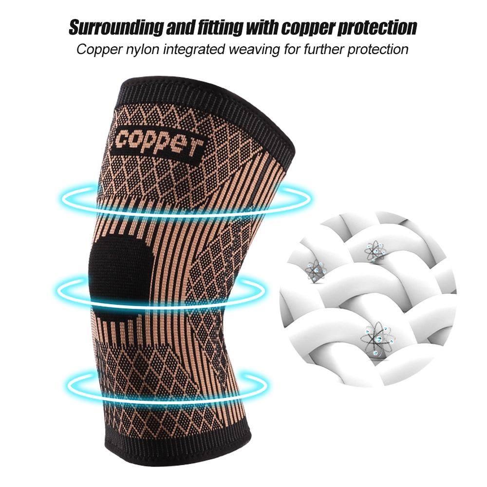 Copper Knee Brace Compression Sleeve for Arthritis Pain Relief Sports Support
