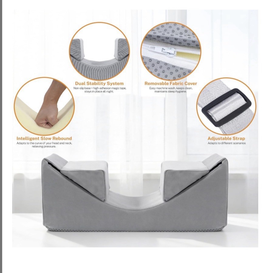 ANBANREY Neck Stabilizer Head Positioning Pillow Adjustable Support Strap