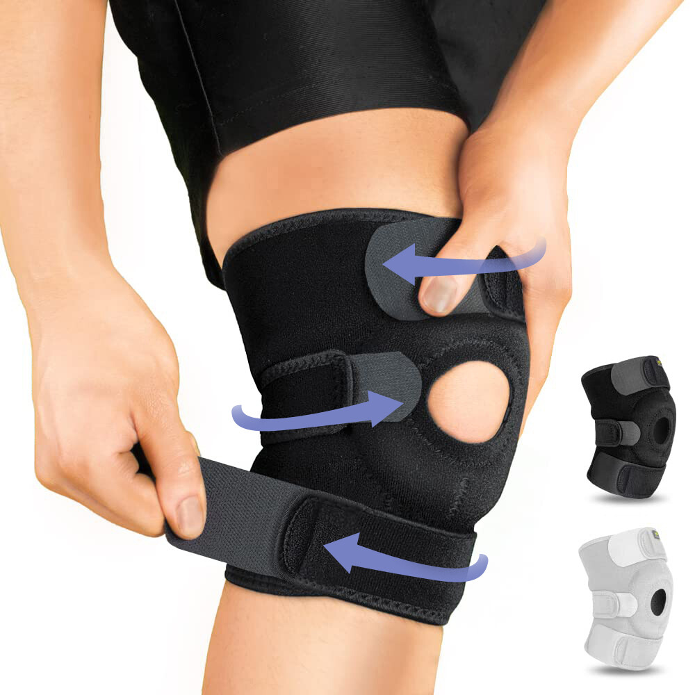 Knee Brace Compression Sleeve Support Sports Joint Arthritis Patella Stabilizer