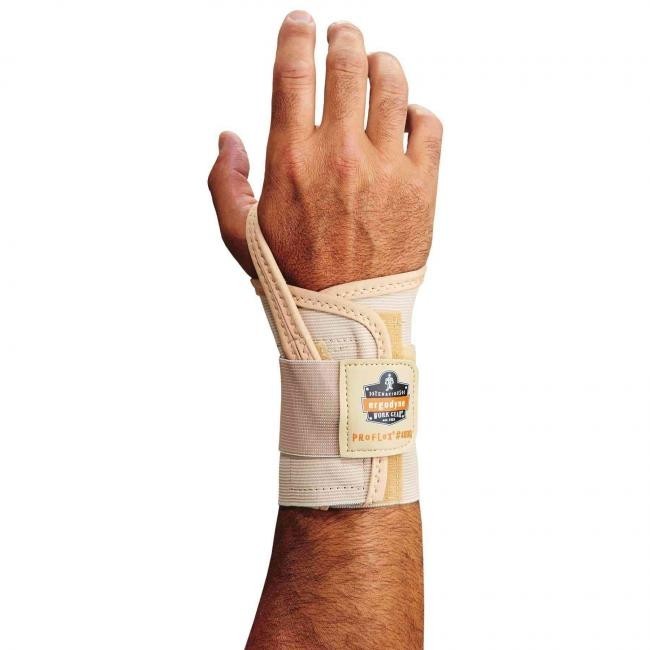Ergodyne ProFlex 4000 Wrist Support Small Right Hand Tan Single Strap Brace New