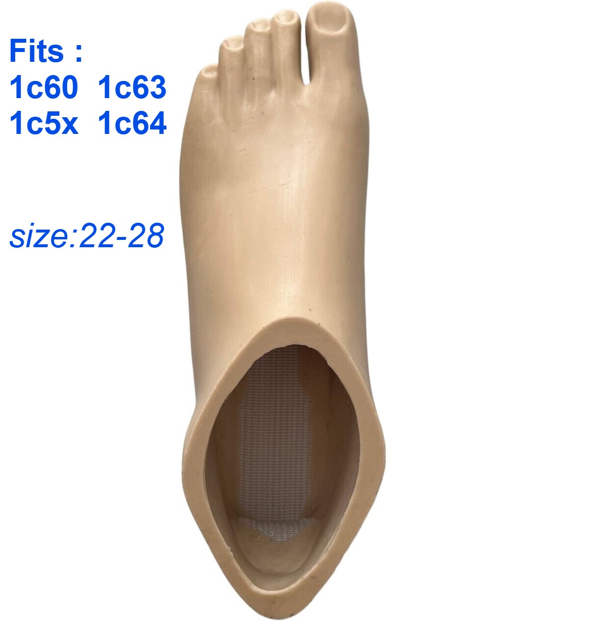 Foot shell with a sandal toe fit for OttoBock 1c60 、1c63、1c5x 、1c64 size 22-27