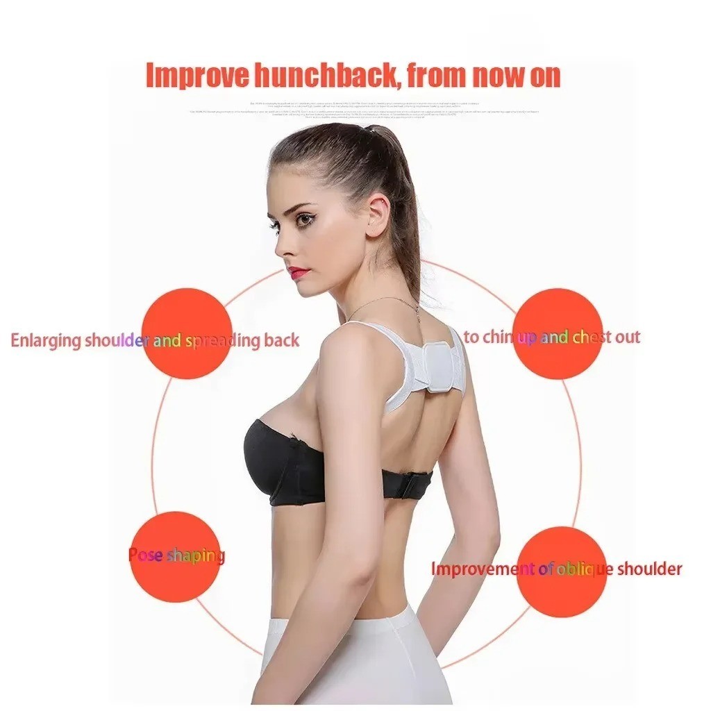 Adjustable Posture Corrector Back Support Men Women Upper Spine Lumbar Brace Bel