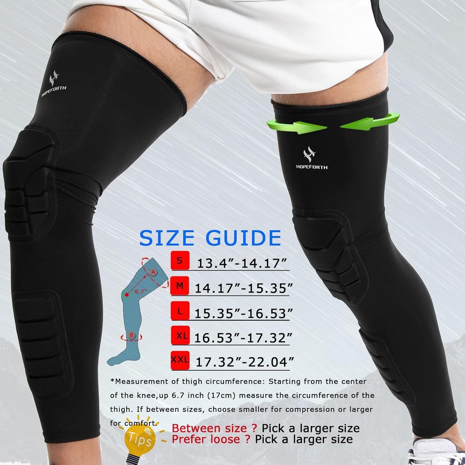 Knee Calf Padded 2 Pack Compression Leg Sleeve Shin Protective