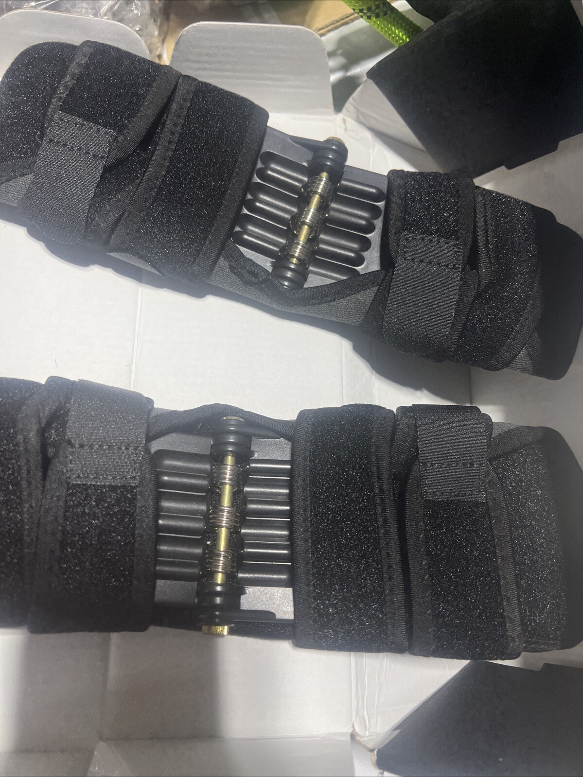 2 Pcs Joint Support Brace Knee Pads Booster Lift Squat Sports Power Spring Force
