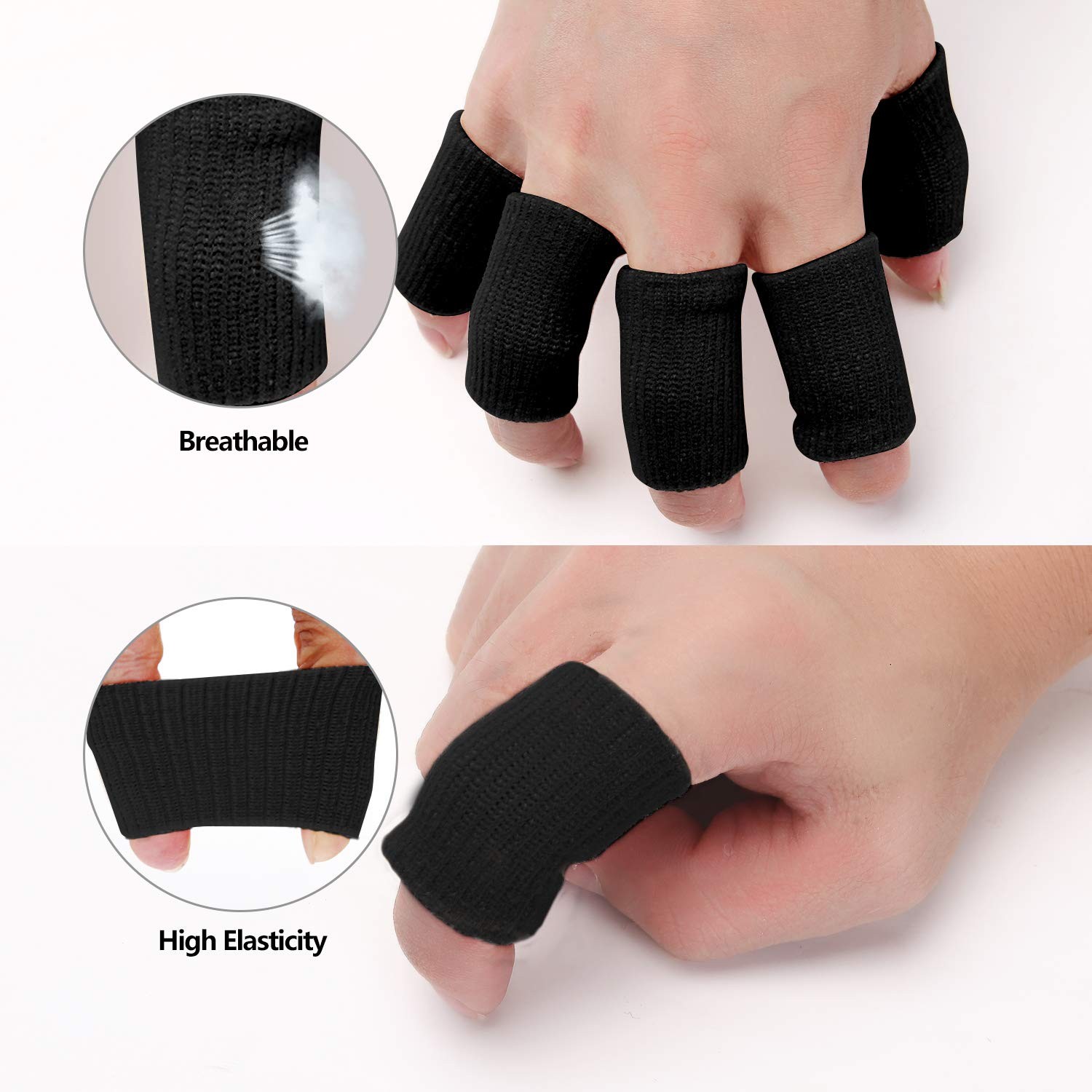 Compression Sleeves Elastic Finger Protectors Thumb Splint Brace for Arthritis