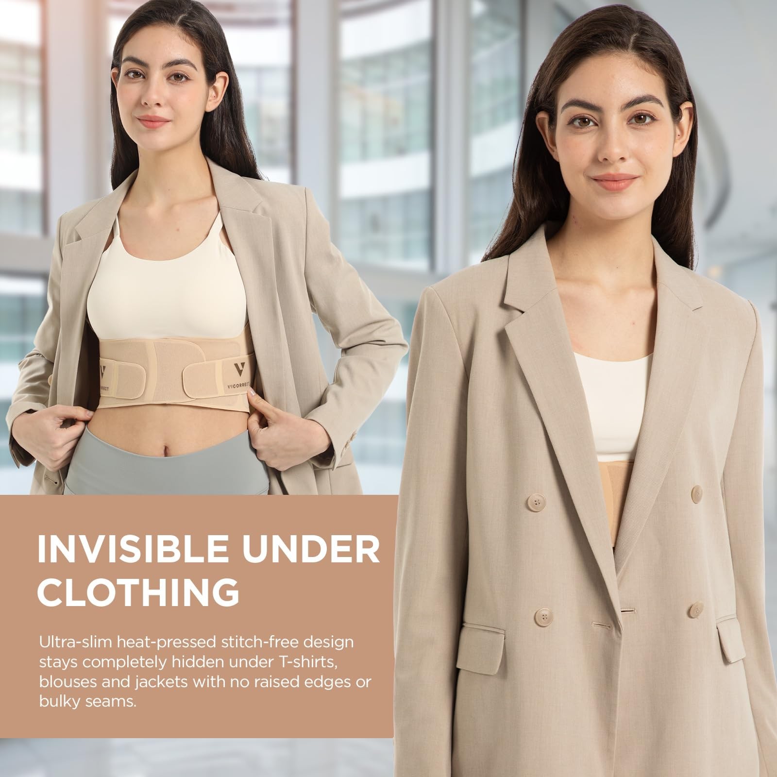 Adjustable Posture Corrector for Women: Invisible Under Clothes – Comfortable…
