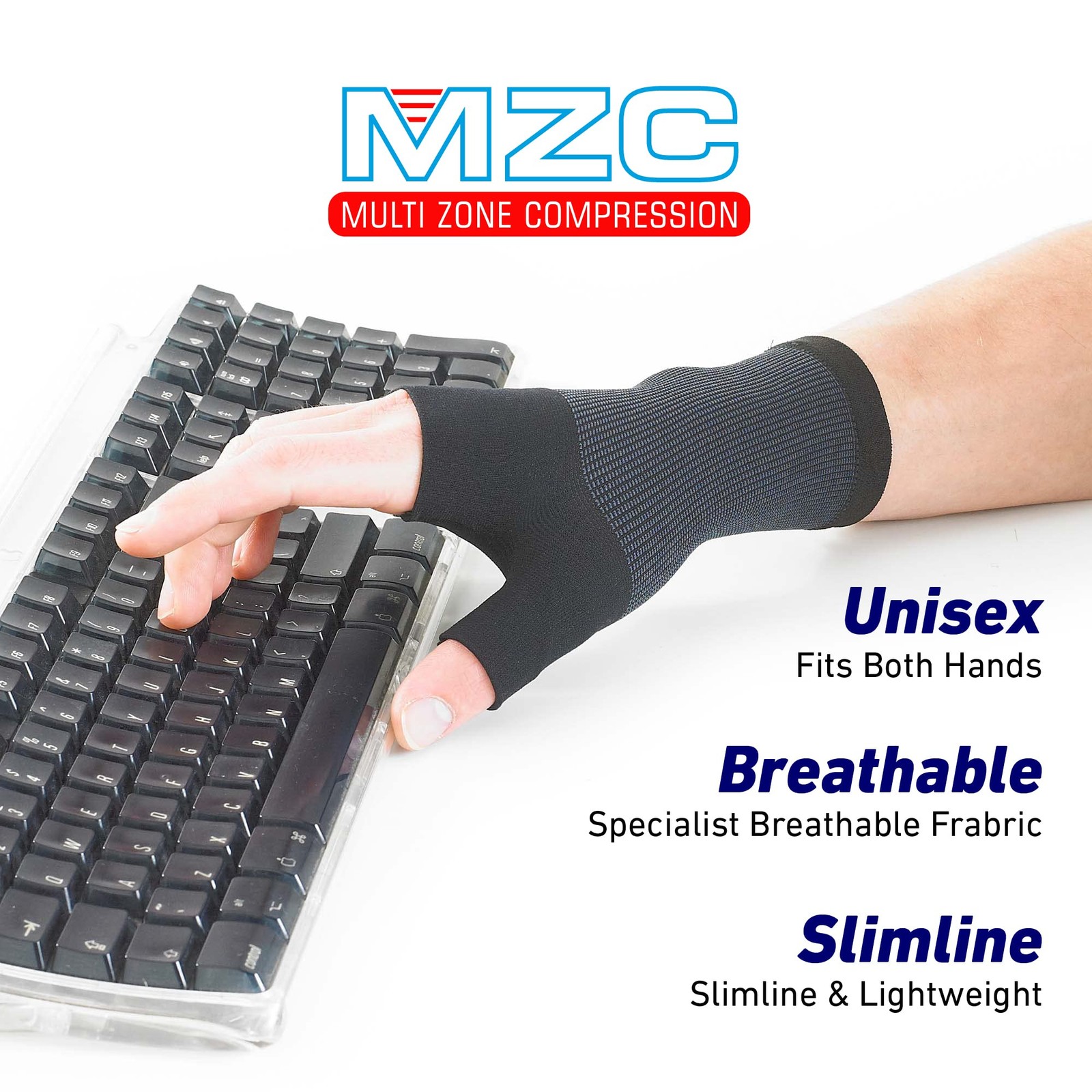 Compression Wrist Sleeve Orthopedic Brace for Pain Relief Lightweight Support