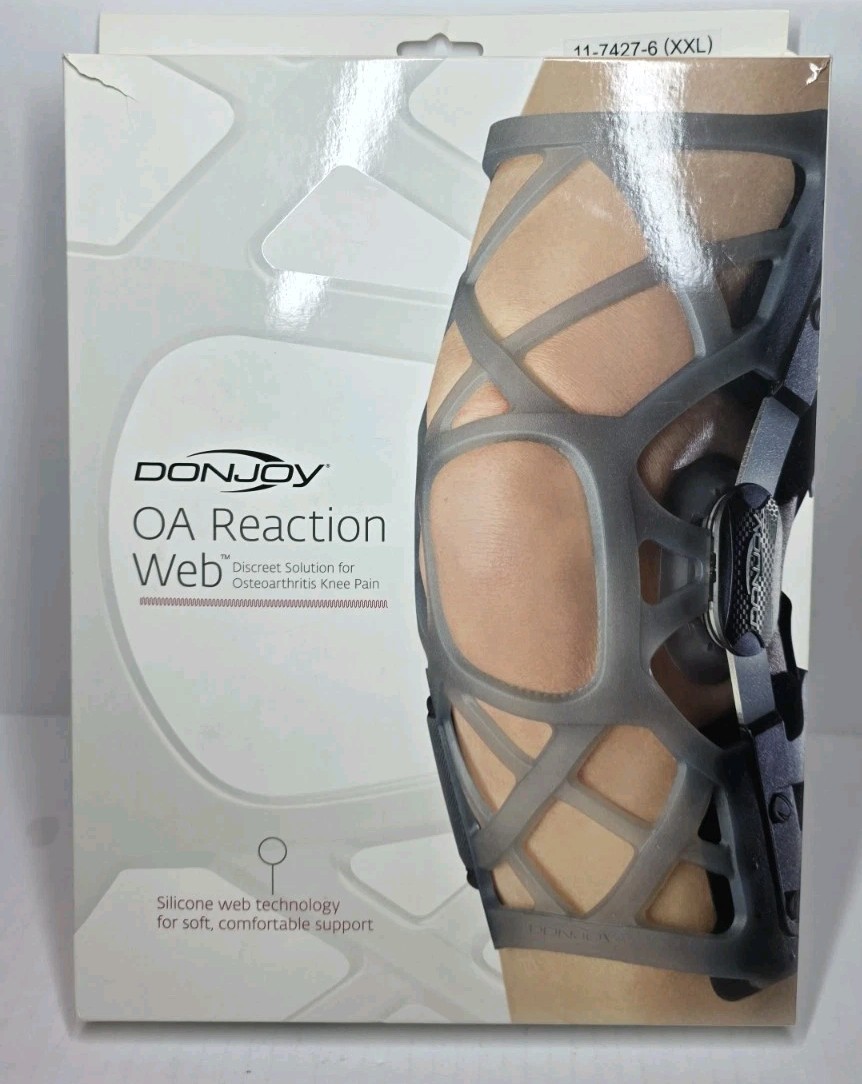Donjoy OA Reaction Web Knee Brace 11-7427-6 XXL MDL,LT/LAT Right Leg