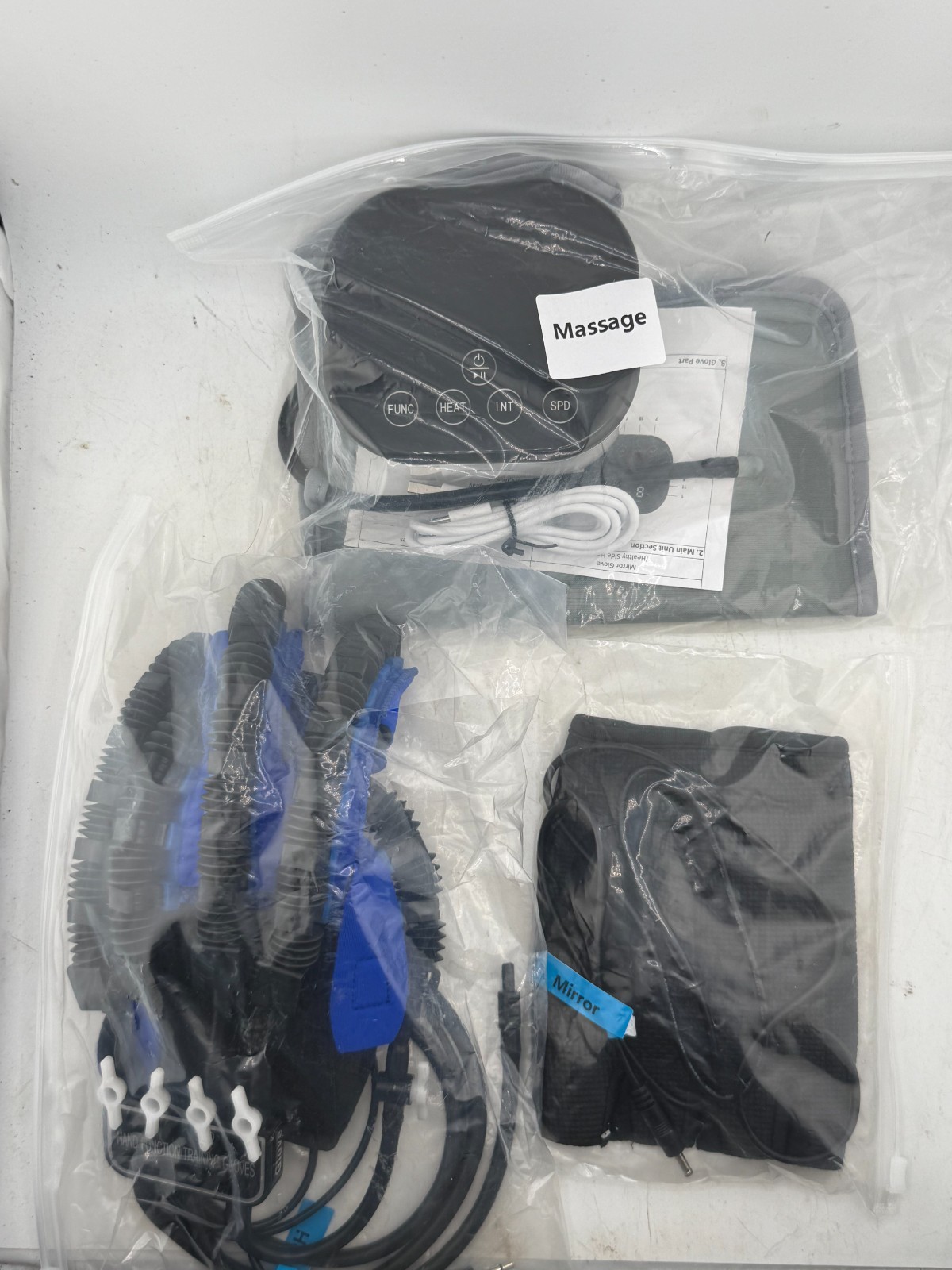 Upgraded Hand Function Rehabilitation Robot Gloves for Stroke (Left Hand Sz L)