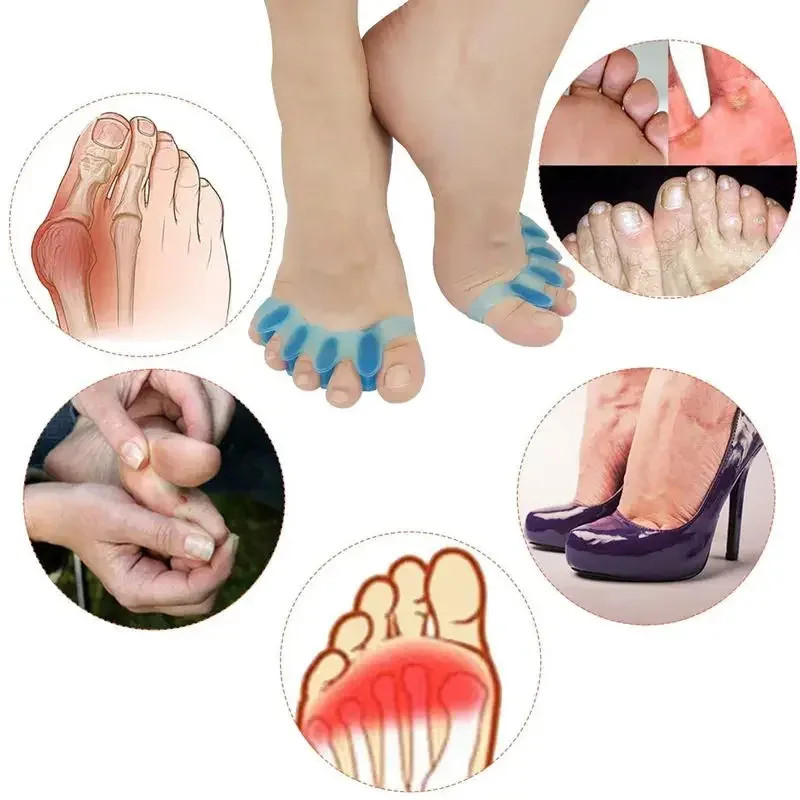 2Pcs=1Pair New Protective Toes Separator Suitable Bunion Corrector Material Soft